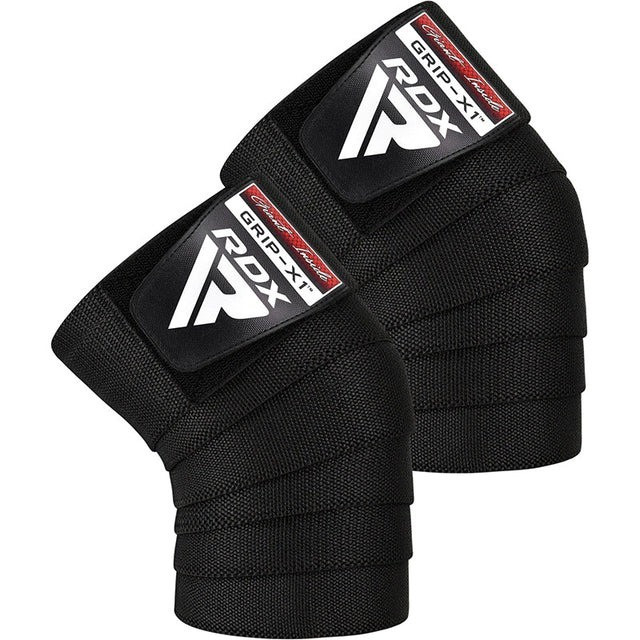 Бинти на коліна K1 GYM Knee Wraps RDX Inc Limited WAH-K1FB, Black