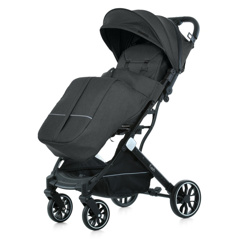 Детская прогулочная коляска FLASH Bambi M 5727-1 Almost Black
