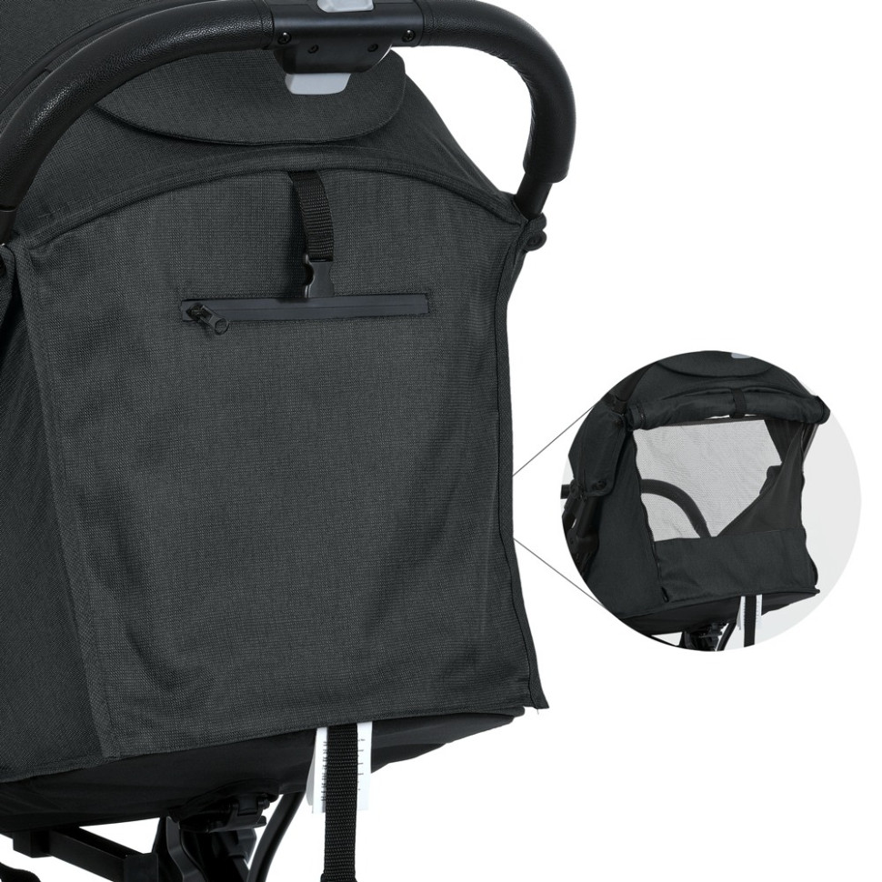 Детская прогулочная коляска FLASH Bambi M 5727-1 Almost Black
