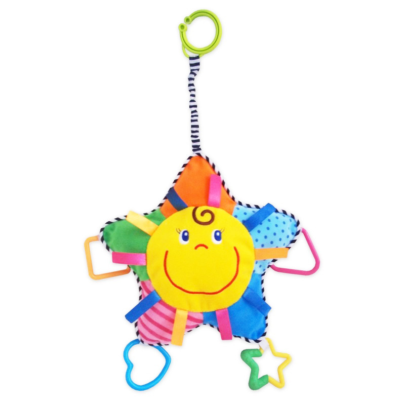 Плюшевая подвеска Солнышко Baby Mix TE 8153-22 с зеркальцем