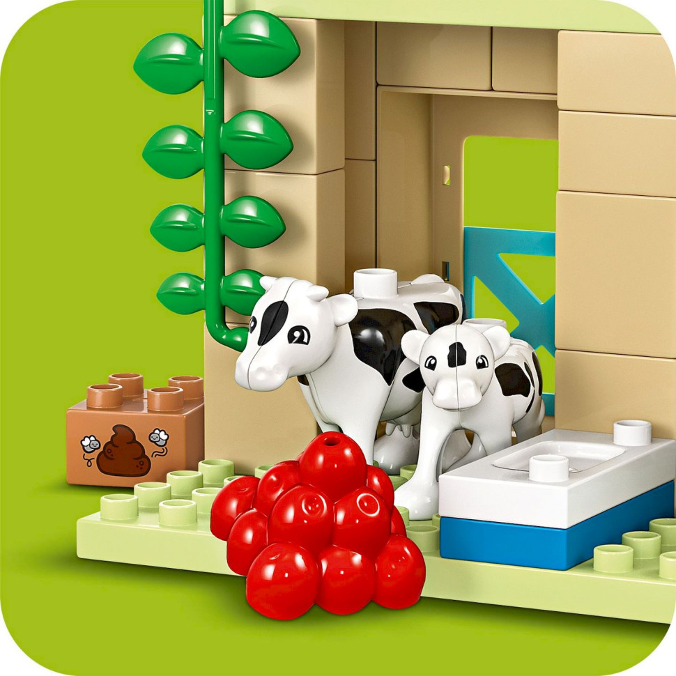 Конструктор Уход за животными на ферме LEGO DUPLO Town 10416, 74 детали