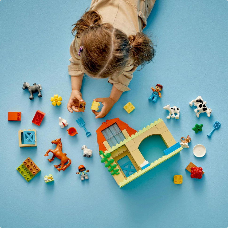 Конструктор Уход за животными на ферме LEGO DUPLO Town 10416, 74 детали