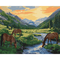 Картина по номерам "Предрассветное время" Идейка KHO6605, 40х50 см