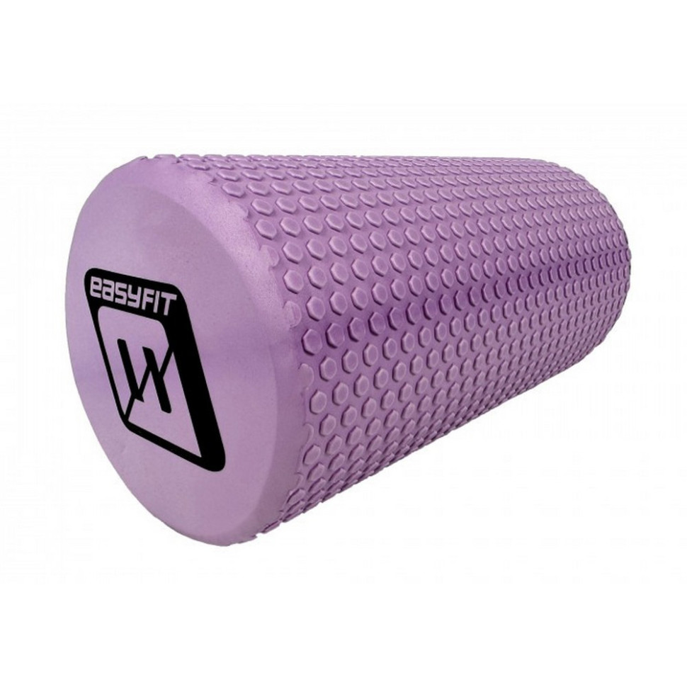 Масажний ролик Foam Roller EasyFit EF-2024-V 30 см, Бузковий