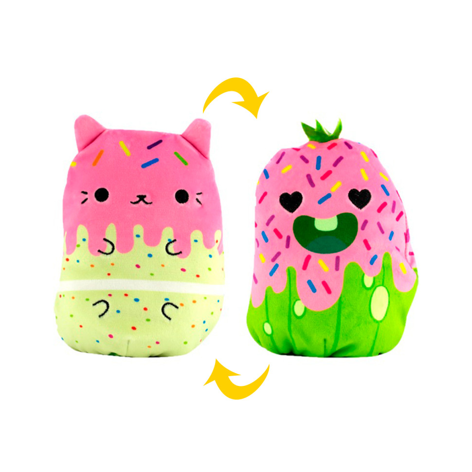 М’яка іграшка Cats Vs Pickles 2 в 1 – Котик та огірок Солодощі CVP2200-6