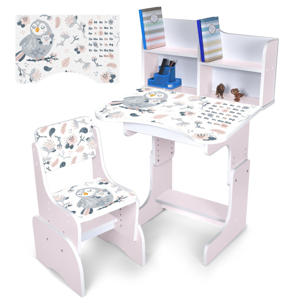 Детская Парта Bambi N 2071-10-7 белый, со стульчиком