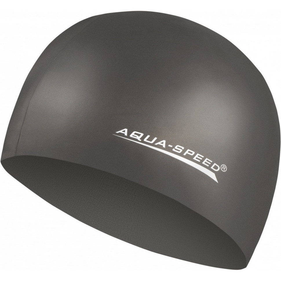 Шапка для плавання MEGA Aqua Speed​​ 100-07 чорний, OSFM