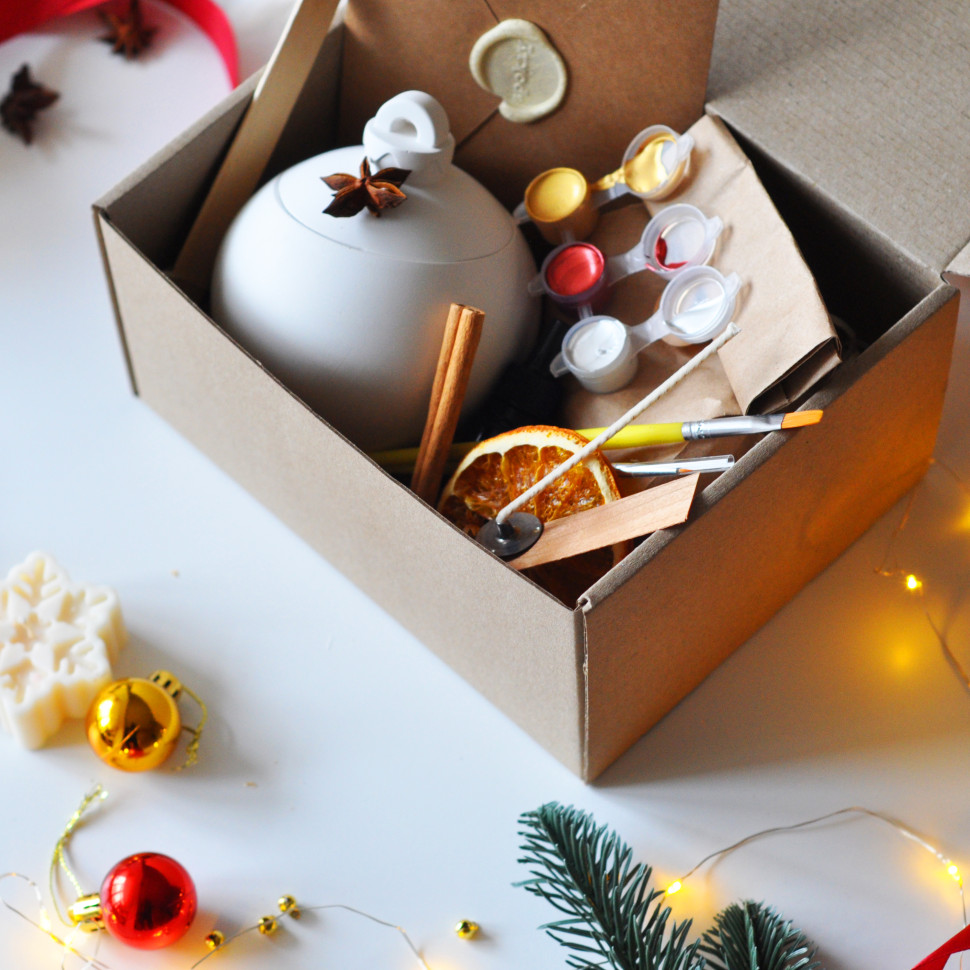 Новогодний набор для создания свечи 