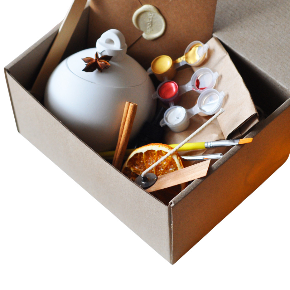 Новогодний набор для создания свечи 