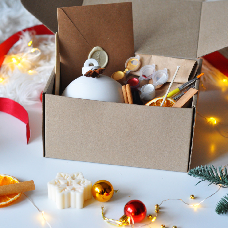 Новогодний набор для создания свечи 