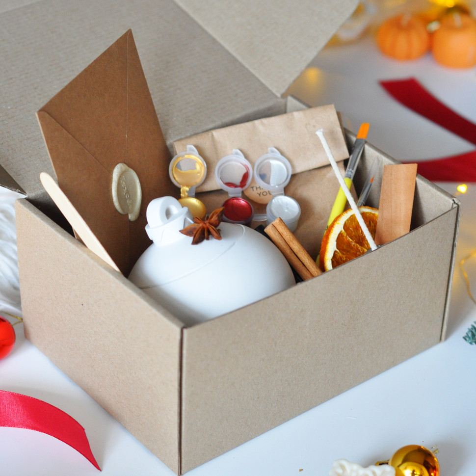 Новогодний набор для создания свечи 