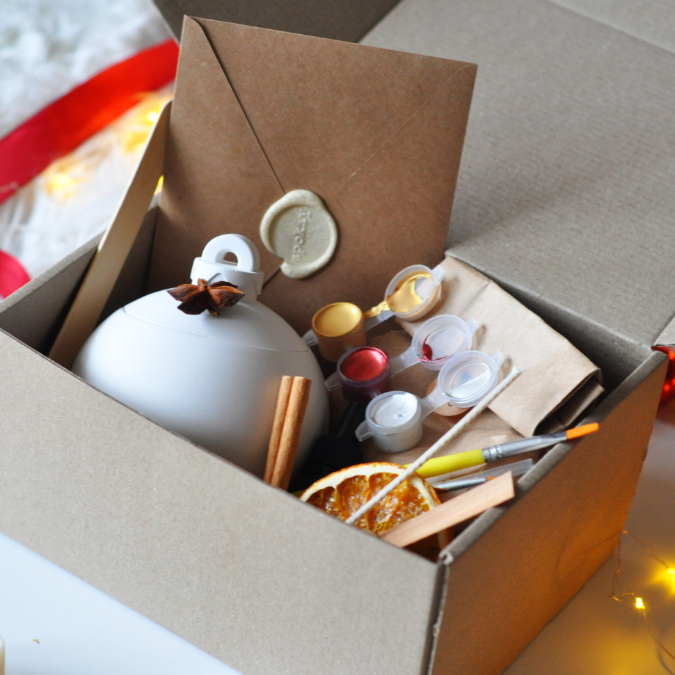 Новогодний набор для создания свечи 