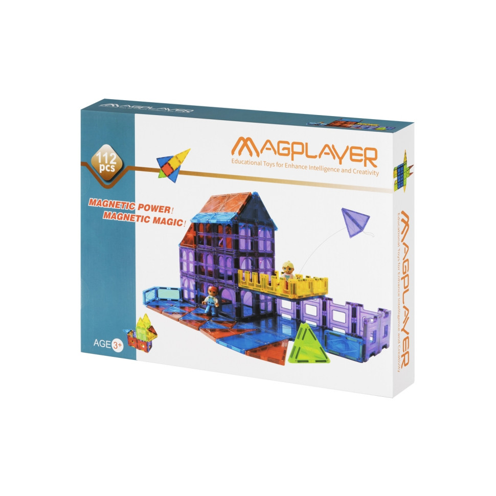 Конструктор Magplayer магнітні плитки 112 ел. MPL-112
