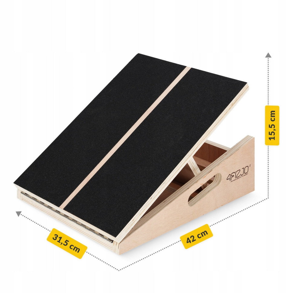 Клин-платформа Slant Board 4FIZJO P-5905973402019, 5 уровней для приседаний и растяжки