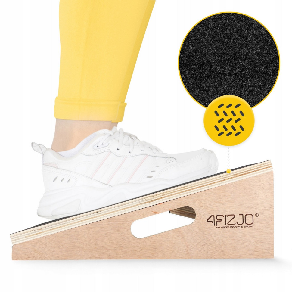Клин-платформа Slant Board 4FIZJO P-5905973402019, 5 уровней для приседаний и растяжки