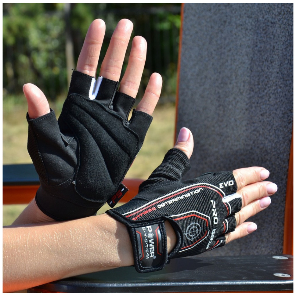 Перчатки для фитнеса PS-2250 Pro Grip Power System PS-2250_S_Black, Black, S