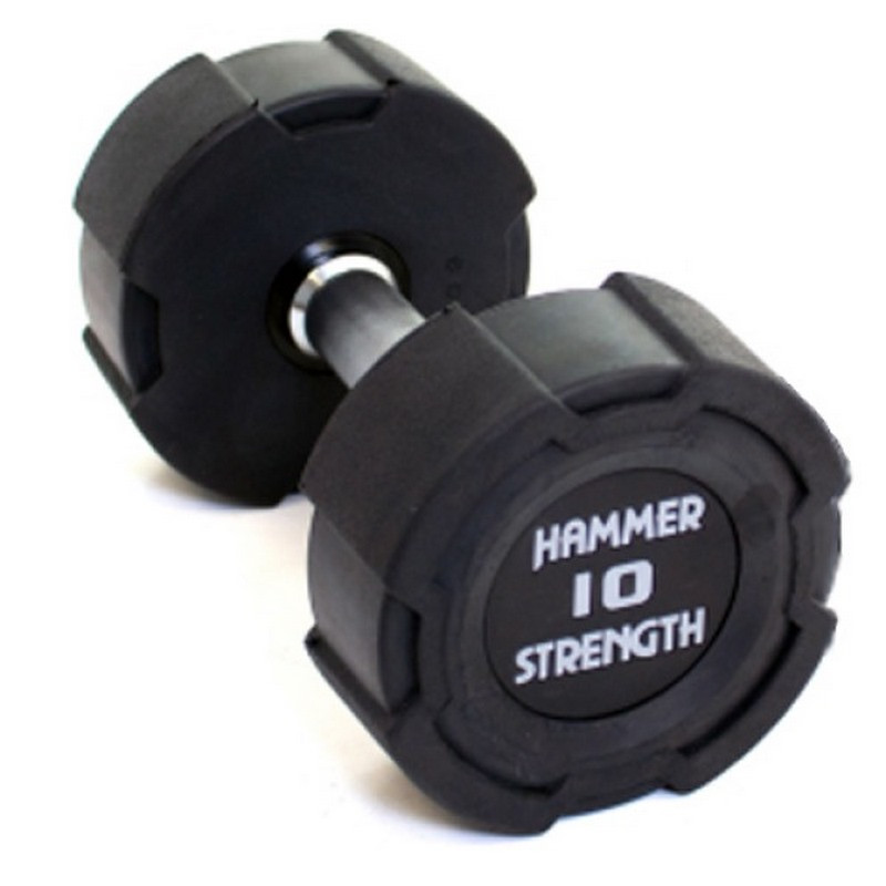 Гантель уретановая FF10TPU Hammer Strength 523102, 10 кг 