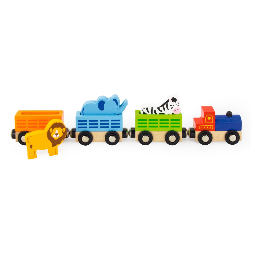 Игровой набор Поезд-зоопарк Viga Toys 50822 для железной дороги
