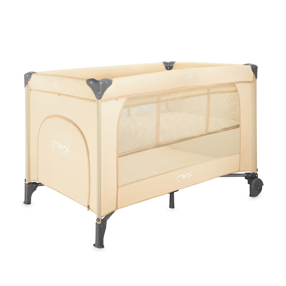 Детская кровать-манеж BELOVE PLUS MoMi LOZE00026 beige складная, с игрушками