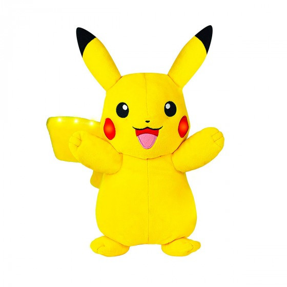 Интерактивная мягкая игрушка POKEMON - ПИКАЧУ (свет, звук, 25 cm) 96382                                   