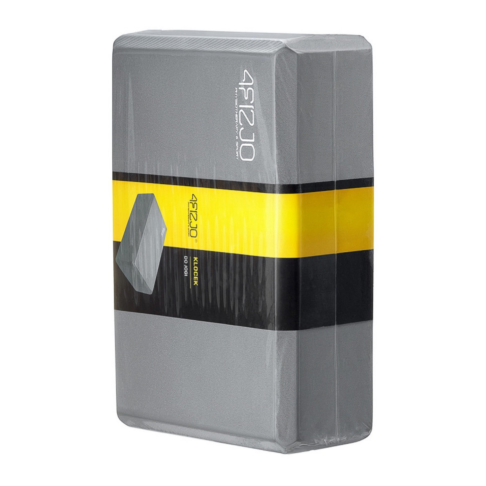 Блок для йоги 4FIZJO 4FJ0141 Grey 23х15х7.6 см, серый