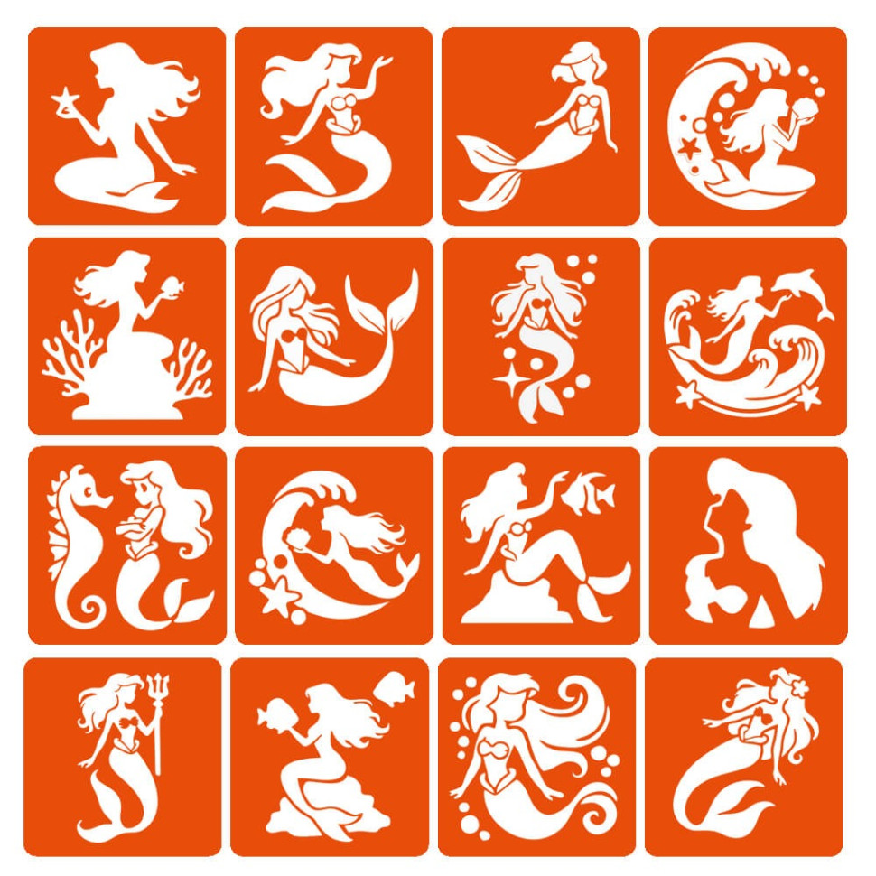 Набір трафаретів для біо-тату 