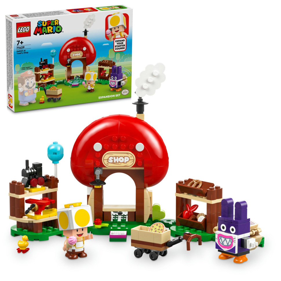 Конструктор LEGO Super Mario Nabbit в магазине Toad. Дополнительный набор 71429, 230 деталей