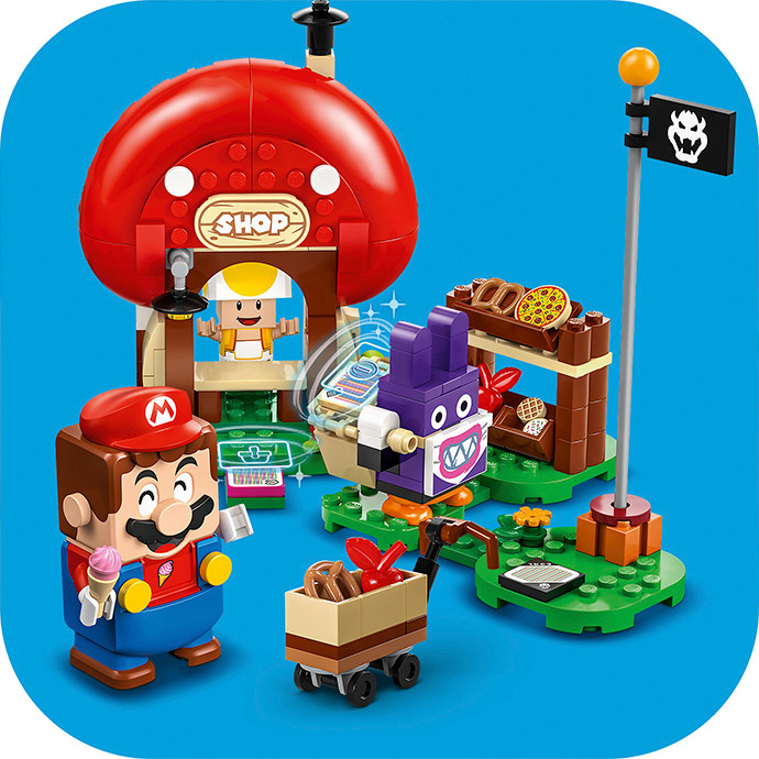 Конструктор LEGO Super Mario Nabbit в магазине Toad. Дополнительный набор 71429, 230 деталей