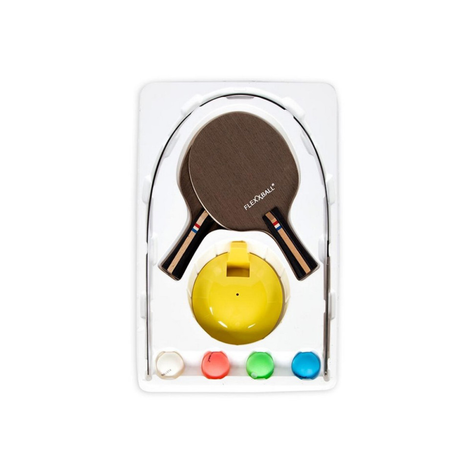 Гра в пінг-понг Flexxball 2549TT, yellow 2 ракетки 4 м'ячики, стійка