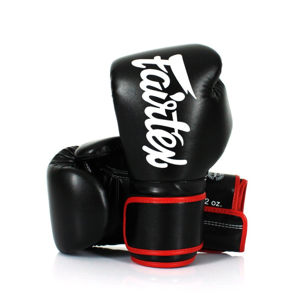 Боксерские перчатки BGV14 Fairtex BGV14_12oz_Black 12 унций (бинты в комплекте)