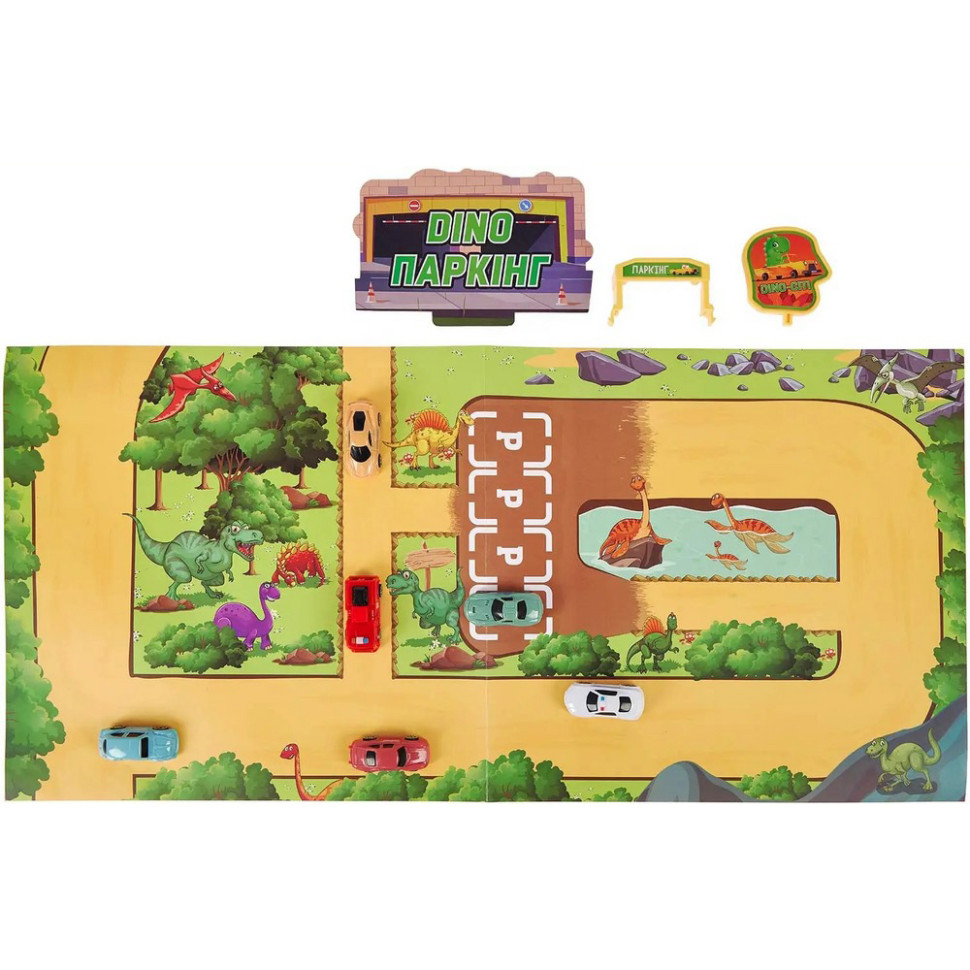 Ігровий набір Паркінг Dino ZIPP Toys 3311A, електричний, 6 машинок