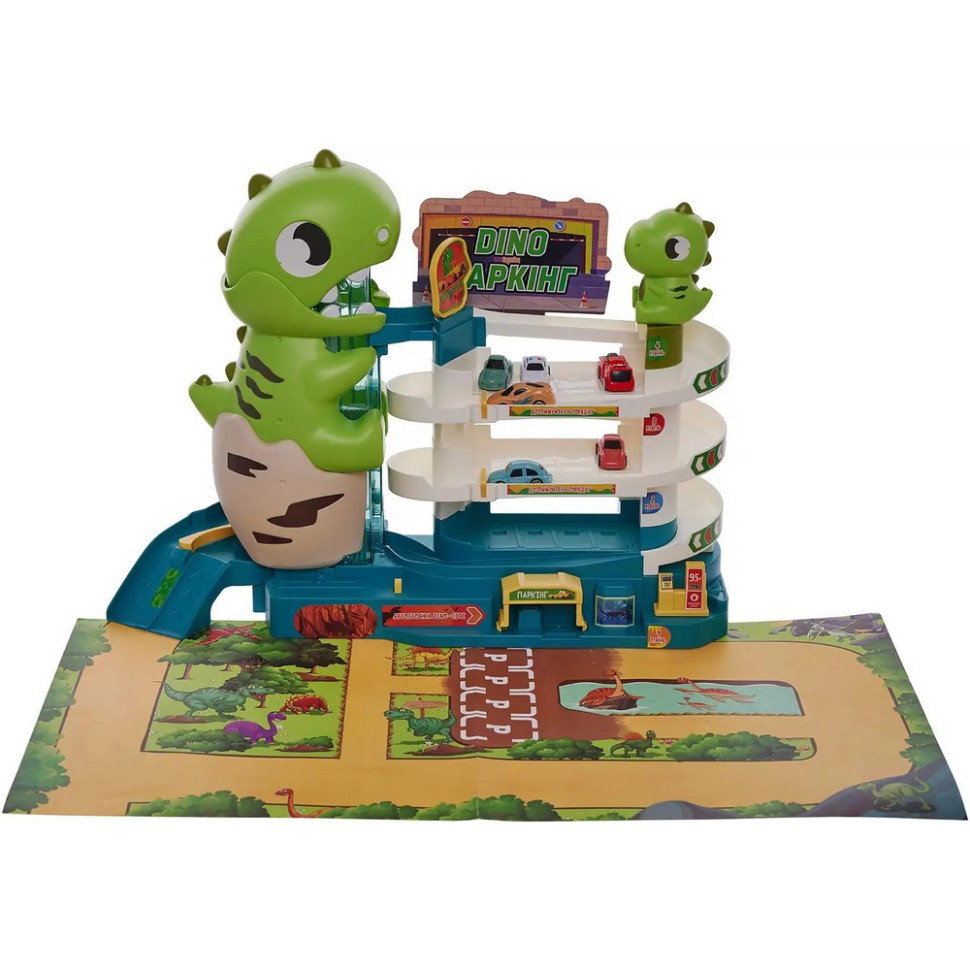 Ігровий набір Паркінг Dino ZIPP Toys 3311A, електричний, 6 машинок
