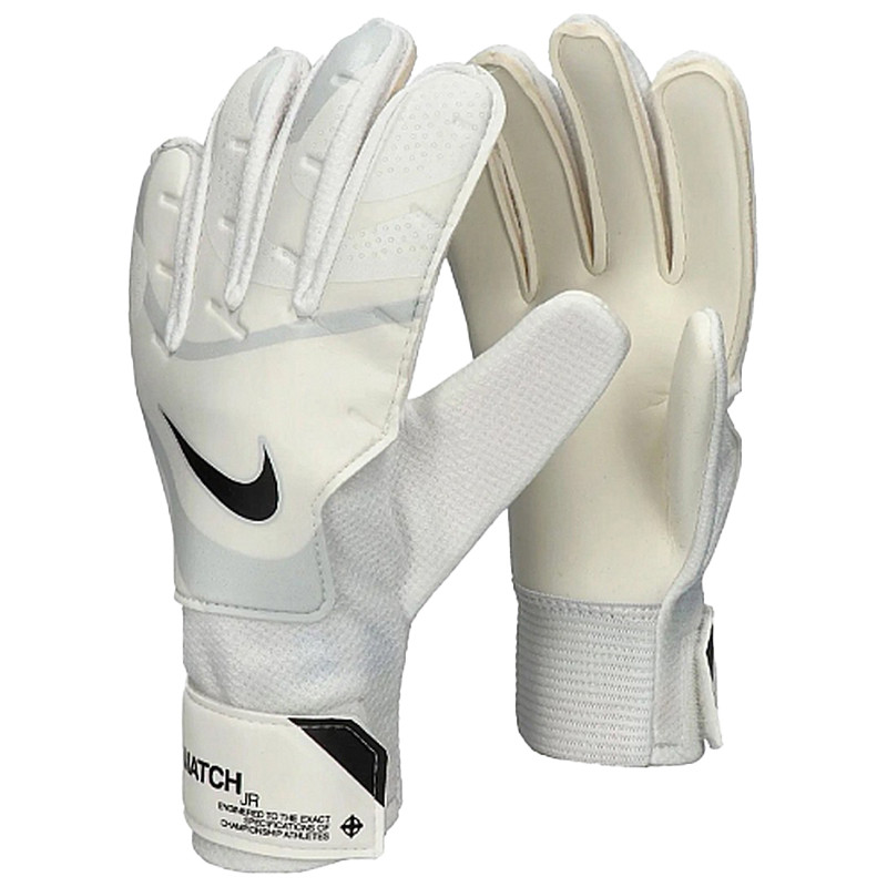 Вратарские перчатки NK GK MATCH JR - HO23 Nike FJ4864-100-7 бежевый, серый 19,6 см