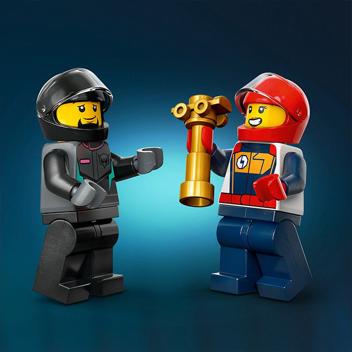 Конструктор Lego City Картинг и гонщики 60400, 99 деталей