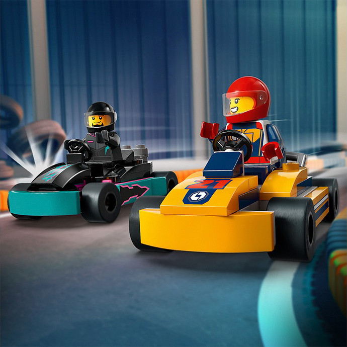 Конструктор Lego City Картинг и гонщики 60400, 99 деталей