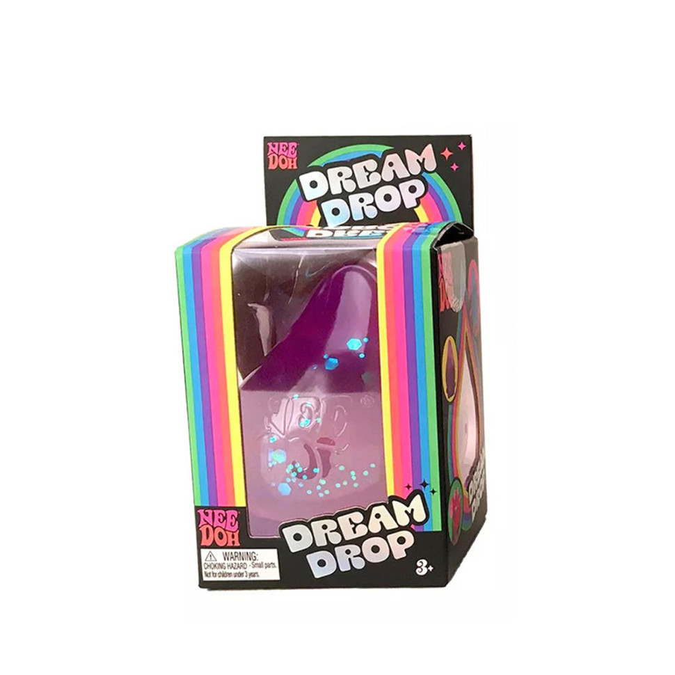 Игрушка-антистресс Капля релакса NeeDoh DRDND(Violet) с подставкой