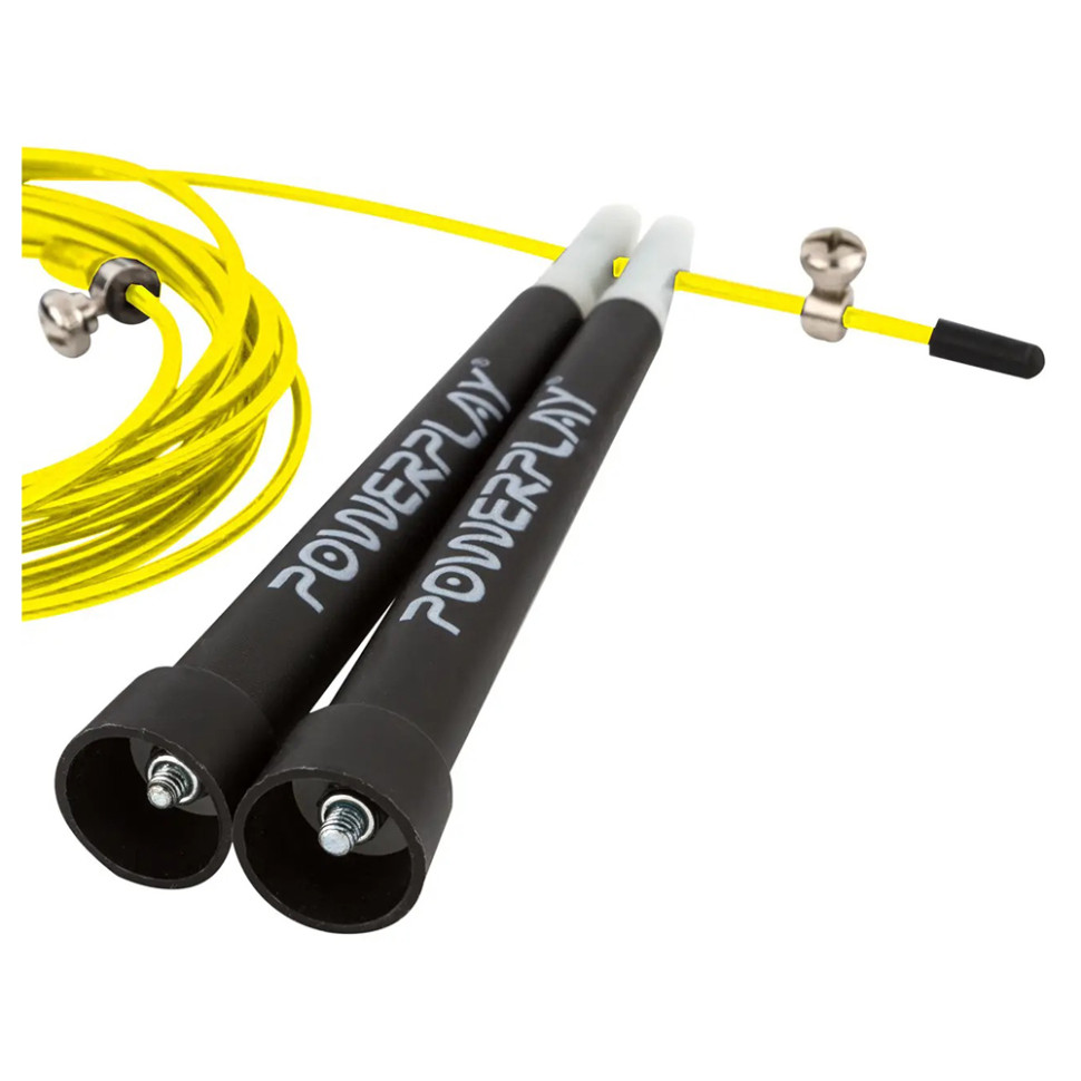 Скакалка швидкісна PowerPlay PP_4202_Yellow, Жовта