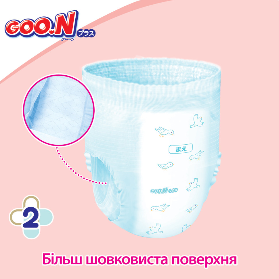 Трусики-подгузники для детей 13-25 кг GOO.N Plus 843351 размер BigBig (XXL), 28 шт
