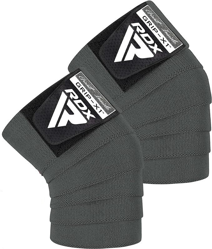 Бинты на колени K1 GYM Knee Wraps RDX Inc Limited WAH-K1G, Grey