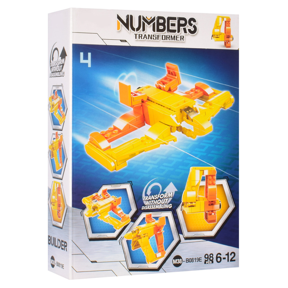Детский конструктор Bambi M38-B0819 цифра-транспорт