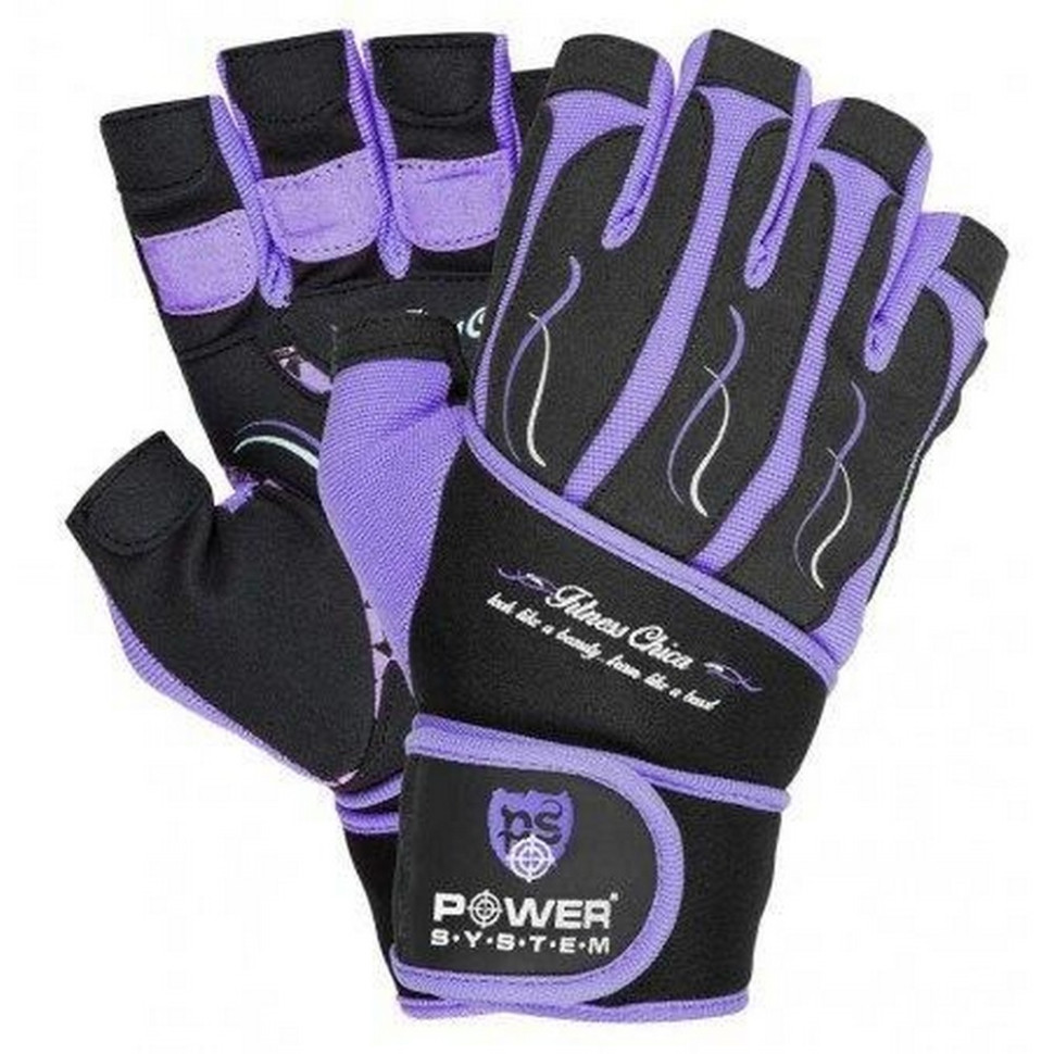 Рукавички для фітнесу Fitness Chica Power System PS-2710_XS_Purple, XS 20 см