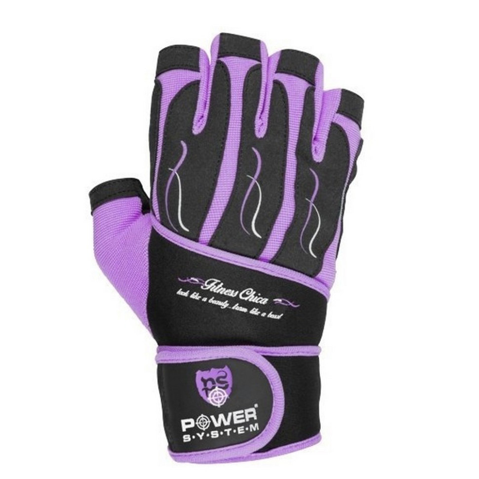 Рукавички для фітнесу Fitness Chica Power System PS-2710_XS_Purple, XS 20 см