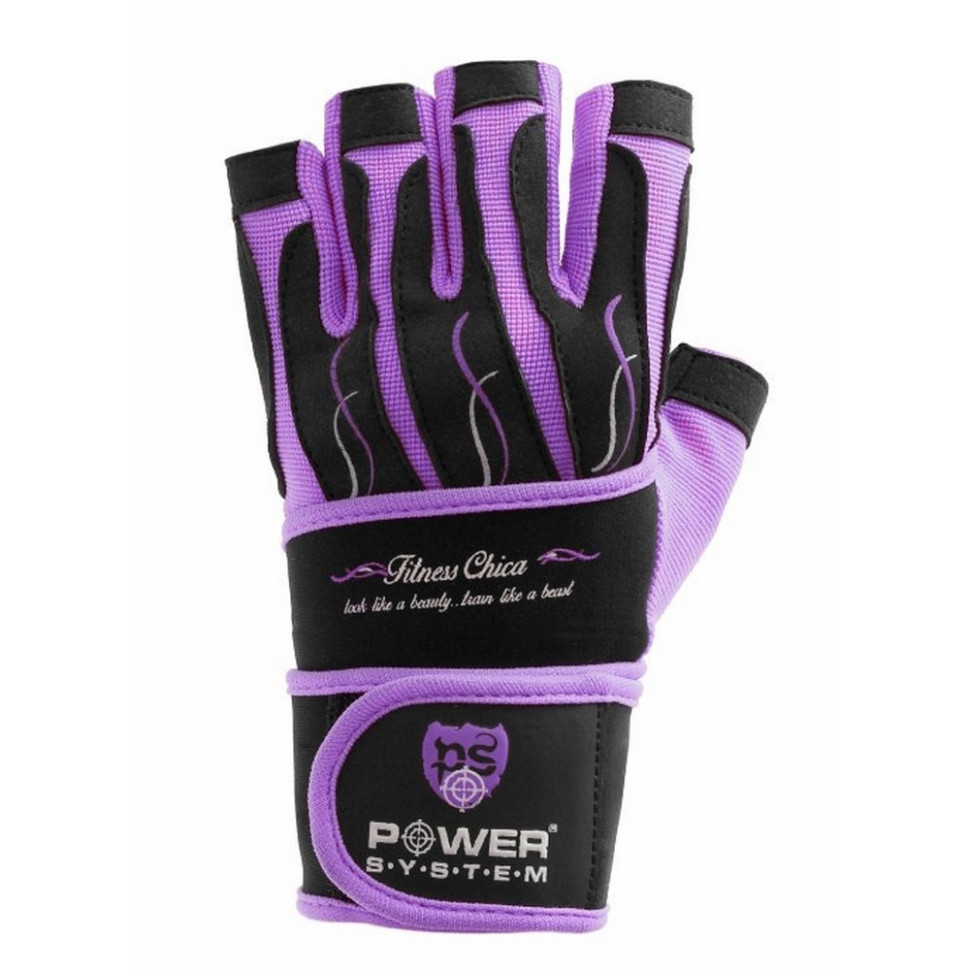 Рукавички для фітнесу Fitness Chica Power System PS-2710_XS_Purple, XS 20 см