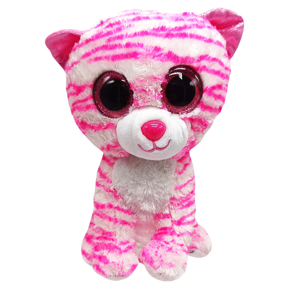 Дитяча м'яка іграшка Котик Bambi PL0662(Cat-WhitePink) 23 см