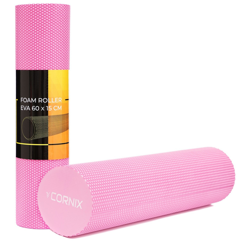 Массажный ролик (валик, роллер) Cornix XR-0308 Pink 60 x 15 см