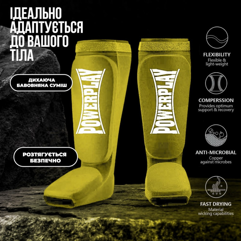 Захист гомілки і стопи 3054 Classic Shin PowerPlay PP_3054_M_Olive, розмір M