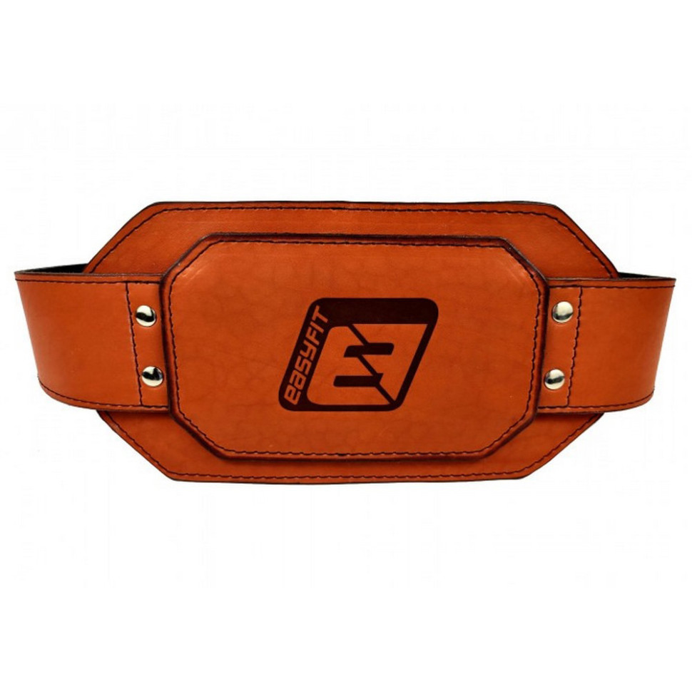 Пояс для отягощений EasyFit EF-DBC-250-BR (кожа) до 250 кг, коричневый