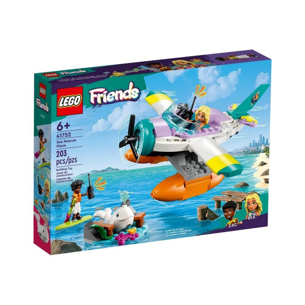 Конструктор Спасательный гидроплан LEGO 41752, 203 детали