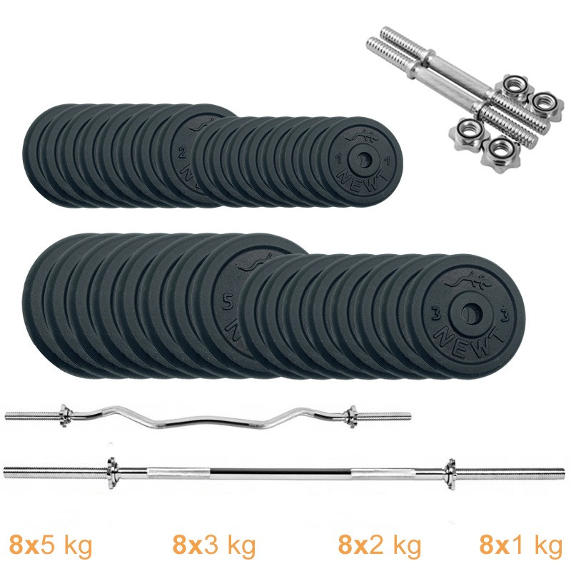 Набор штанг + гантели металлические Gym Set-HW Home Newt NE-M-HW-SET-95, 99 кг