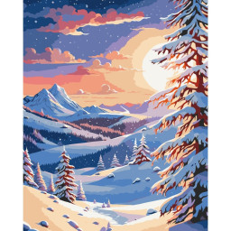 Картина по номерам "Зима в горах" Art Craft 11047-AC 40х50 см